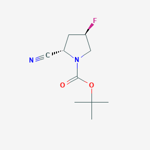 tert-butyl (2S,4R)-2-cyano-4-fluoropyrrolidine-1-carboxylate
