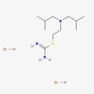 molecular formula C11H27Br2N3S B15193889 S-(2-(Diisobutylamino)ethyl)pseudothiourea dihydrobromide CAS No. 102612-82-8