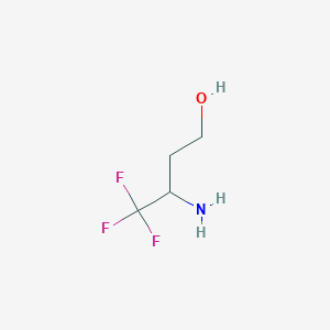 molecular formula C4H8F3NO B1519389 3-Amino-4,4,4-trifluorobutan-1-ol CAS No. 914223-46-4