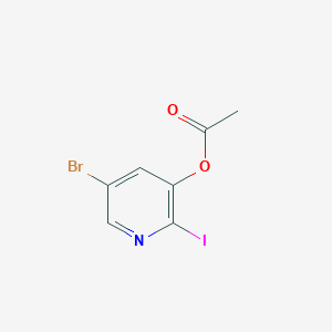 molecular formula C7H5BrINO2 B1519390 5-Bromo-2-iodopyridin-3-yl acetate CAS No. 1045858-04-5