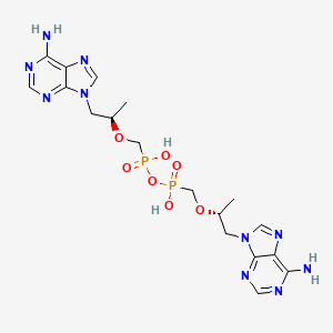 molecular formula C18H26N10O7P2 B15193902 Tenofovir alafenamide PMPA impurity CAS No. 1607007-18-0