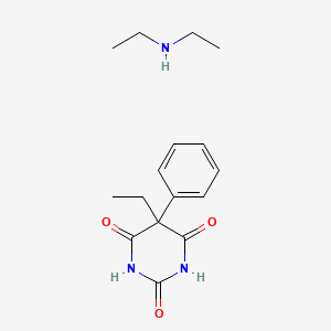 molecular formula C16H23N3O3 B15194113 Phenobarbital diethylamine CAS No. 24573-29-3