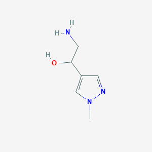 2-amino-1-(1-methyl-1H-pyrazol-4-yl)ethan-1-ol