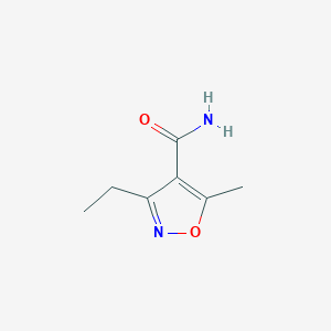 molecular formula C7H10N2O2 B1519417 3-Ethyl-5-methyl-1,2-oxazole-4-carboxamide CAS No. 1098356-48-9