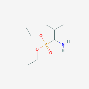 molecular formula C8H20NO3P B15194219 Diethyl 1-amino-2-methylpropylphosphonate CAS No. 21162-32-3