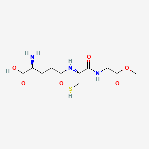 molecular formula C11H19N3O6S B15194249 Glycine, L-g-glutamyl-L-cysteinyl-, 3-methyl ester CAS No. 97451-45-1