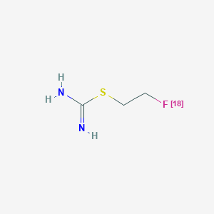 molecular formula C3H7FN2S B15194259 S-(2-Fluoroethyl)isothiourea F-18 CAS No. 185247-75-0
