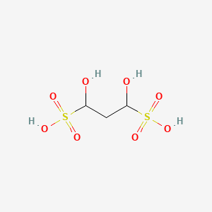 molecular formula C3H8O8S2 B15194279 Sodium malonaldehyde bisulfite CAS No. 5450-95-3