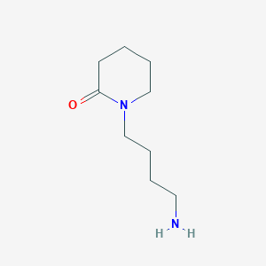 molecular formula C9H18N2O B1519429 1-(4-Aminobutyl)piperidin-2-one CAS No. 1042770-52-4