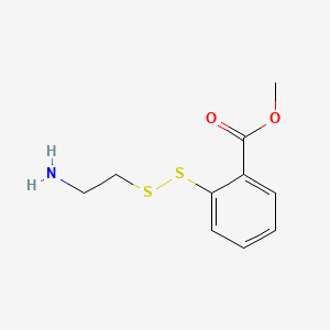 molecular formula C10H13NO2S2 B15194317 Methyl 2-((2-aminoethyl)dithio)benzoate CAS No. 1429-01-2
