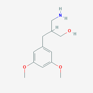 molecular formula C12H19NO3 B1519437 3-Amino-2-[(3,5-dimethoxyphenyl)methyl]propan-1-ol CAS No. 1020943-78-5