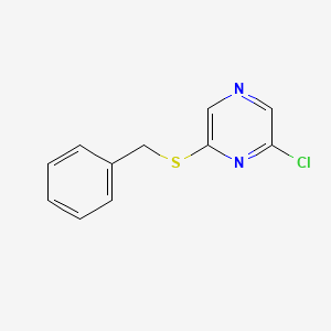 molecular formula C11H9ClN2S B1519441 2-(Benzylsulfanyl)-6-chloropyrazine CAS No. 33870-91-6