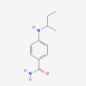 molecular formula C11H16N2O B1519448 4-[(Butan-2-yl)amino]benzamide CAS No. 1019497-02-9