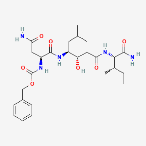 molecular formula C26H41N5O7 B15194487 Z-Asn-Sta-Ile-NH2 CAS No. 121850-02-0