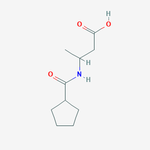 molecular formula C10H17NO3 B1519453 3-(Cyclopentylformamido)butanoic acid CAS No. 1099132-22-5