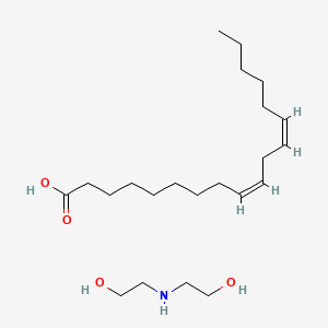 molecular formula C22H43NO4 B15194538 Diethanolammonium linoleate CAS No. 59231-42-4