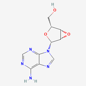 molecular formula C10H11N5O3 B15194573 2',3'-Epoxyadenosine CAS No. 40110-98-3