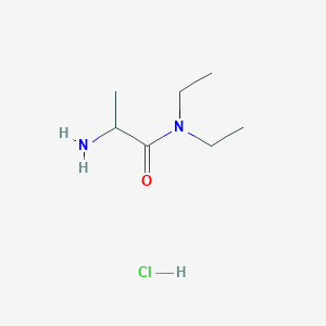 molecular formula C7H17ClN2O B1519459 2-amino-N,N-diethylpropanamide hydrochloride CAS No. 856984-10-6