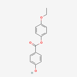 molecular formula C15H14O4 B15194621 4-Ethoxyphenyl 4-hydroxybenzoate CAS No. 50687-63-3