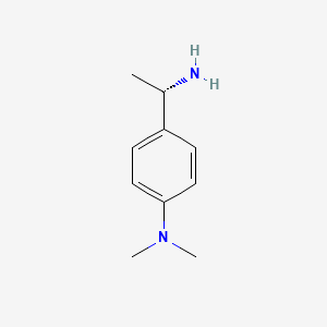 molecular formula C10H16N2 B1519465 (S)-4-(1-Aminoethyl)-N,N-dimethylbenzenamine CAS No. 942995-65-5