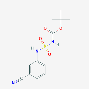 molecular formula C12H15N3O4S B1519467 tert-butyl N-[(3-cyanophenyl)sulfamoyl]carbamate CAS No. 1017782-66-9