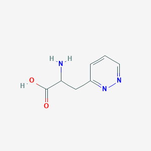 molecular formula C7H9N3O2 B15194677 3-Pyridazinealanine CAS No. 89853-75-8