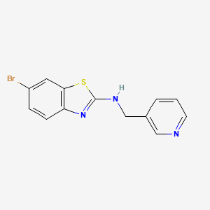 6-bromo-N-(pyridin-3-ylmethyl)-1,3-benzothiazol-2-amine