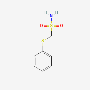 molecular formula C7H9NO2S2 B15194690 Phenylsulfanylmethanesulfonamide CAS No. 14482-28-1