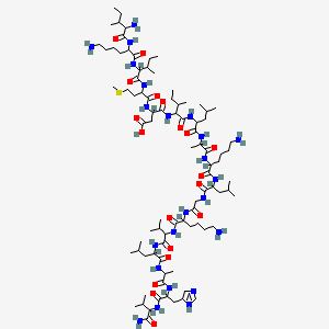 molecular formula C87H157N23O19S B15194695 bombolitin III CAS No. 95732-42-6