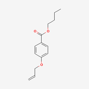 molecular formula C14H18O3 B15194711 Butyl 4-(prop-2-en-1-yloxy)benzoate CAS No. 6967-52-8