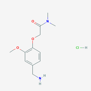 2-[4-(aminomethyl)-2-methoxyphenoxy]-N,N-dimethylacetamide hydrochloride