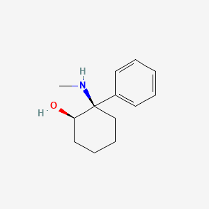 molecular formula C13H19NO B15194755 trans-2-Methylamino-2-phenylcyclohexanol CAS No. 10275-95-3