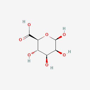 molecular formula C6H10O7 B15194765 beta-D-Mannopyranuronic acid CAS No. 33599-45-0