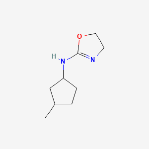 molecular formula C9H16N2O B15194779 2-(3-Methylcyclopentylamino)-2-oxazoline CAS No. 102571-11-9