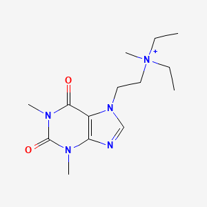 molecular formula C14H24N5O2+ B15194793 Etamiphyllin methaminium CAS No. 774476-21-0