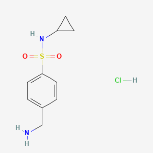 4-(aminomethyl)-N-cyclopropylbenzenesulfonamide hydrochloride