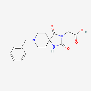 (8-Benzyl-2,4-dioxo-1,3,8-triaza-spiro[4.5]dec-3-yl)-acetic acid