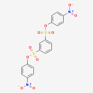 molecular formula C18H12N2O10S2 B15194820 Bis(4-nitrophenyl) benzene-1,3-disulfonate CAS No. 13653-19-5