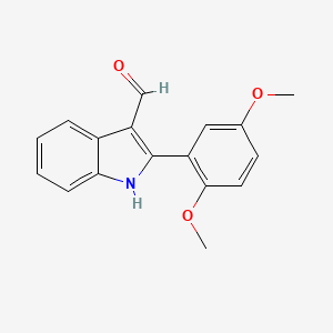 2-(2,5-dimethoxyphenyl)-1H-indole-3-carbaldehyde