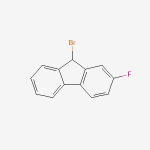 molecular formula C13H8BrF B15194895 9-Bromo-2-fluoro-9h-fluorene CAS No. 6344-64-5