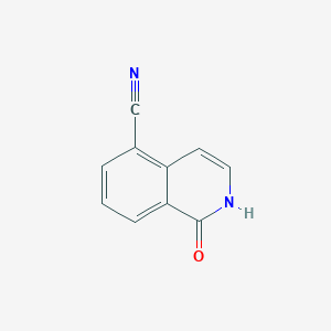 molecular formula C10H6N2O B1519490 1-氧代-1,2-二氢异喹啉-5-碳腈 CAS No. 90947-07-2