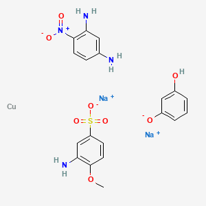 molecular formula C19H20CuN4Na2O8S B15194915 Einecs 280-007-5 