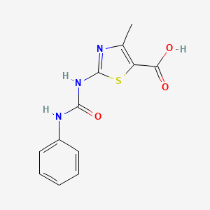 2-[(Anilinocarbonyl)amino]-4-methyl-1,3-thiazole-5-carboxylic acid