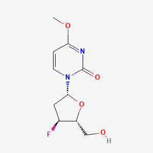 molecular formula C10H13FN2O4 B15194958 2(1H)-Pyrimidinone, 1-(2,3-dideoxy-3-fluoro-beta-D-erythro-pentofuranosyl)-4-methoxy- CAS No. 248959-88-8