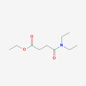 molecular formula C10H19NO3 B15194972 Ethyl 3-(diethylcarbamoyl)propanoate CAS No. 7497-63-4