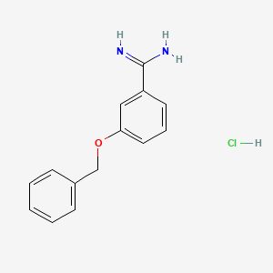 3-(Benzyloxy)benzene-1-carboximidamide hydrochloride