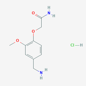 2-[4-(Aminomethyl)-2-methoxyphenoxy]acetamide hydrochloride