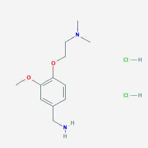 {4-[2-(Dimethylamino)ethoxy]-3-methoxyphenyl}methanamine dihydrochloride
