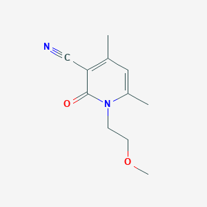 1-(2-Methoxyethyl)-4,6-dimethyl-2-oxo-1,2-dihydropyridine-3-carbonitrile