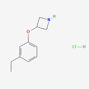 molecular formula C11H16ClNO B1519512 3-(3-Ethylphenoxy)azetidine hydrochloride CAS No. 1269199-26-9